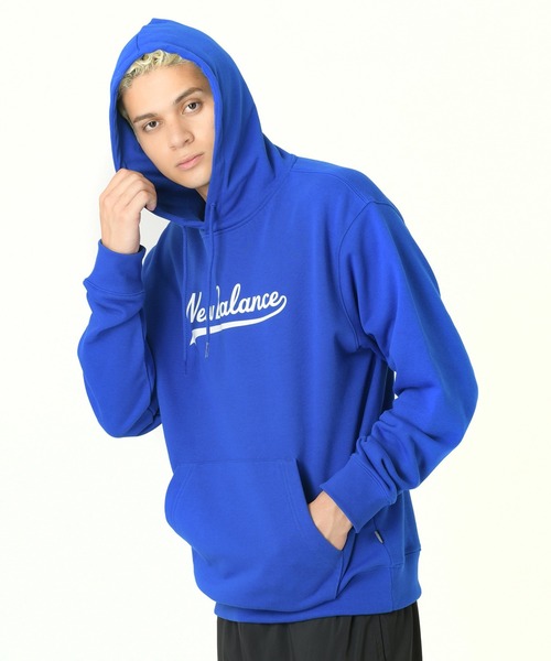 NEW BALANCE(ニューバランス)の「レガシースクリプト フーディースウェット(スウェット・メンズ・ホワイト/ライトグレー/ブルー・SMALL/MEDIUM/LARGE/X-LARGE/XX-LARGE)」の14枚目の写真