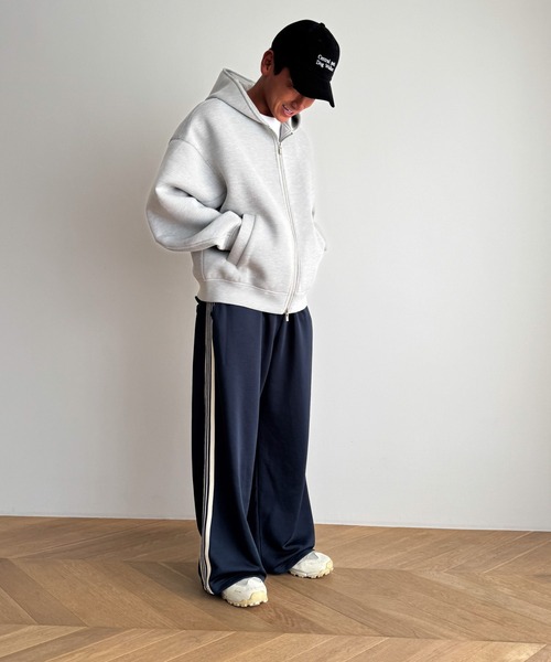 CANAL JEAN(キャナルジーン)の「El mar ワイドレッグトラックパンツ(その他パンツ・レディース・ネイビー/ブラウン・ONE SIZE)」の10枚目の写真