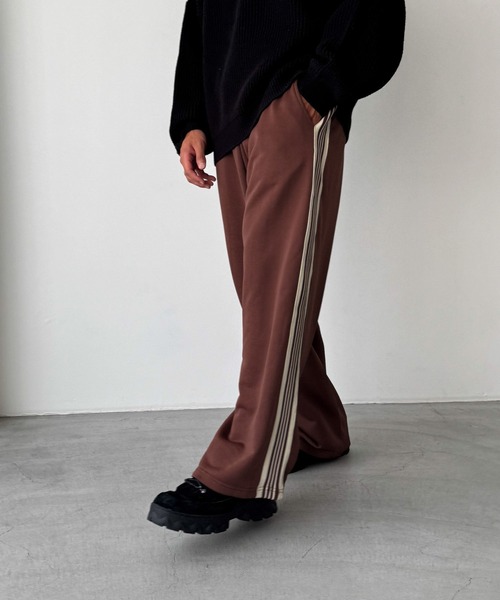 CANAL JEAN(キャナルジーン)の「El mar ワイドレッグトラックパンツ(その他パンツ・レディース・ネイビー/ブラウン・ONE SIZE)」の13枚目の写真