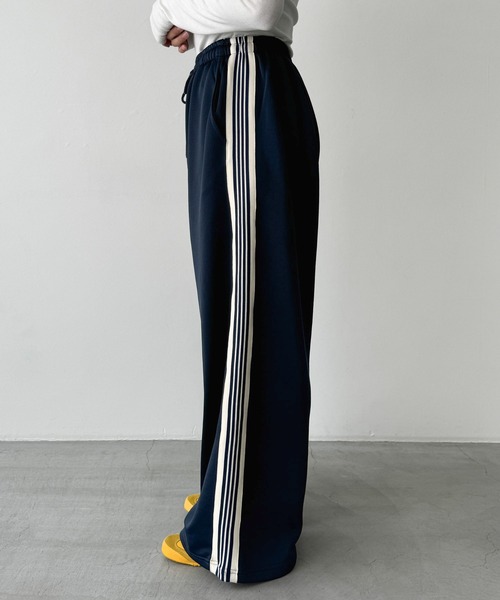 CANAL JEAN(キャナルジーン)の「El mar ワイドレッグトラックパンツ(その他パンツ・レディース・ネイビー/ブラウン・ONE SIZE)」の15枚目の写真