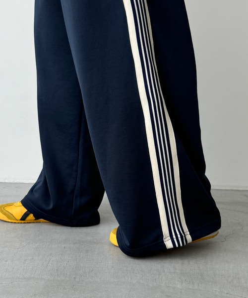 CANAL JEAN(キャナルジーン)の「El mar ワイドレッグトラックパンツ(その他パンツ・レディース・ネイビー/ブラウン・ONE SIZE)」の20枚目の写真