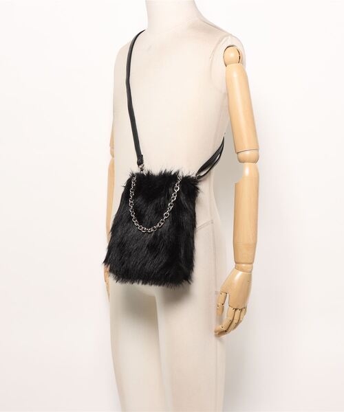 セール】《ふわモコ×チェーン映え》レディース ファビ2WAYショルダー