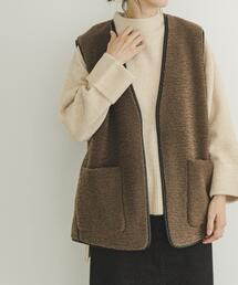 ITEMS URBANRESEARCH | リバーシブルムートンボアベスト(その他アウター)