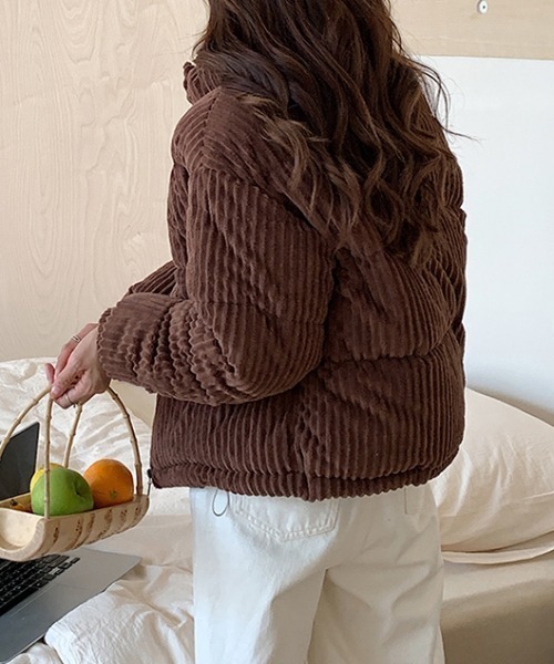 emi+（エミプラス）の「コーデュロイ中綿ブルゾン（ブルゾン）」 - WEAR