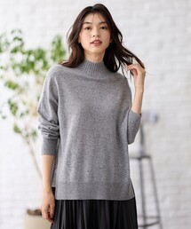 【手洗い可】イタリーヤーンウールカシミヤミックスプルオーバー