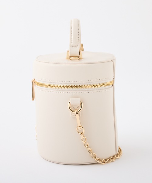 one after another NICE CLAUP（ワンアフターアナザーナイスクラップ）の「エンブレム付きバニティーバッグ（ショルダーバッグ・レディース・ブラック/アイボリー/キャメル・FREE）」の7枚目の写真