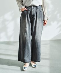 le.coeur blanc | タックワイドデニムパンツ(デニムパンツ)
