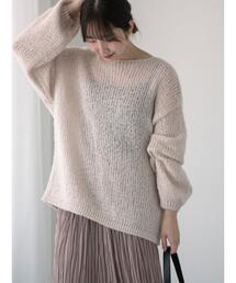 Te chichi TERRASSE | モヘヤライクシアーラメニット(ニット/セーター)