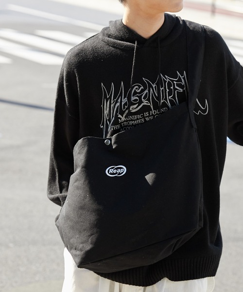 WEGO（ウィゴー）の「WEGO/アソートBIGショルダー（ショルダーバッグ・レディース・その他6/ブラック/その他4/キナリ/その他3/その他1/その他5/ダークグレー/その他2/その他8/その他9/その他7・FREE）」の5枚目の写真