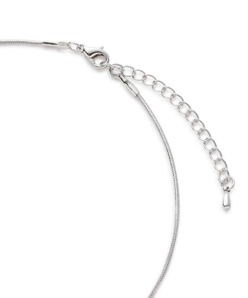 EDIT COLOGNE（エディットコロン）の「スネークチェーンリボンネックレス（ネックレス・レディース・シルバー・ﾌﾘ-）」の4枚目の写真