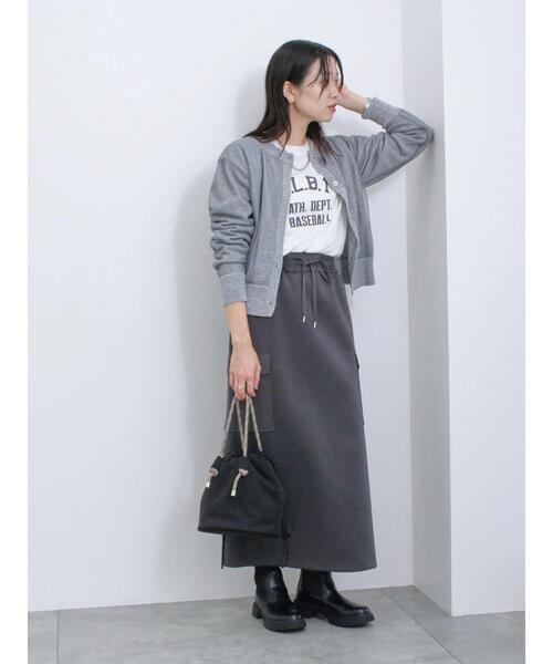 Samansa Mos2 blue（サマンサモスモスブルー）の「【ふっくらクッション】厚底ニットブーツ（ブーツ・レディース・ライトベージュ/ブラック・M/L）」の9枚目の写真