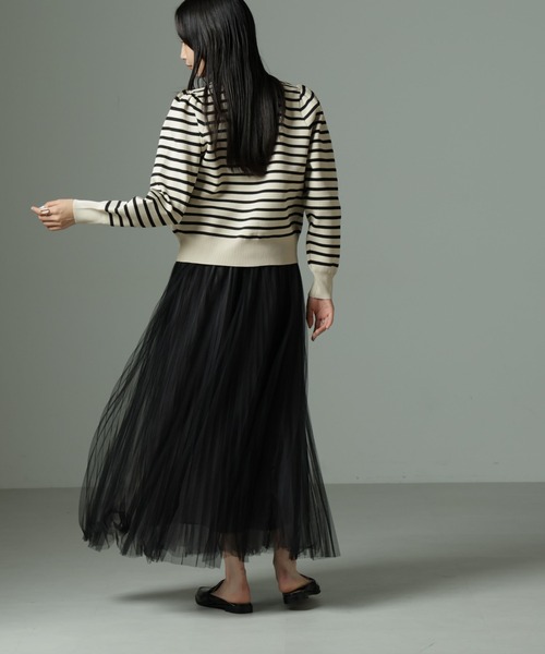 NANO universe（ナノユニバース）の「【WEB限定】ライトスポンディッシュパールボタンカーディガン（カーディガン/ボレロ・レディース・ベージュ/ネイビー/その他1/ブラック/ホワイト・FREE）」の13枚目の写真