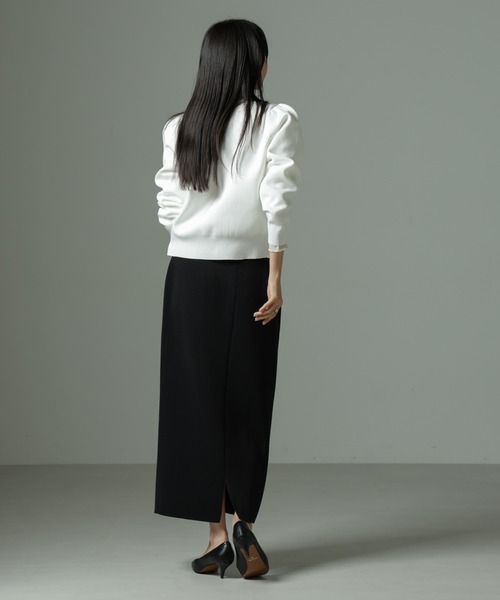 NANO universe（ナノユニバース）の「【WEB限定】ライトスポンディッシュパールボタンカーディガン（カーディガン/ボレロ・レディース・ベージュ/ネイビー/その他1/ブラック/ホワイト・FREE）」の20枚目の写真