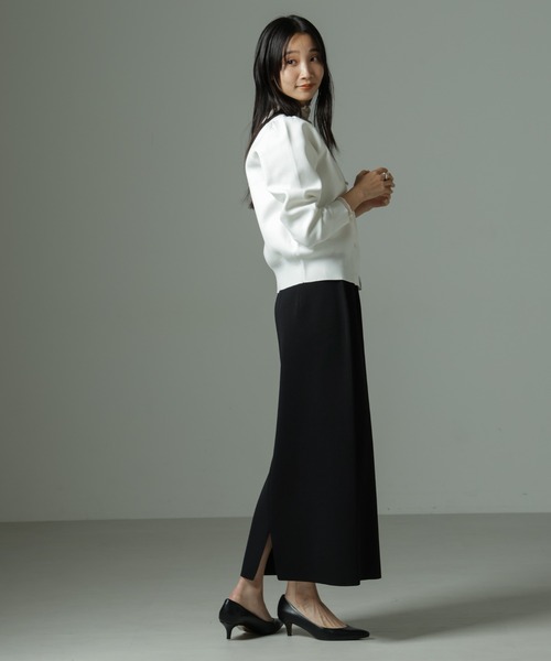 NANO universe（ナノユニバース）の「【WEB限定】ライトスポンディッシュパールボタンカーディガン（カーディガン/ボレロ・レディース・ベージュ/ネイビー/その他1/ブラック/ホワイト・FREE）」の19枚目の写真