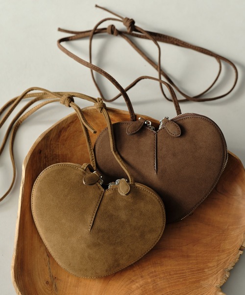 セール】スウェードハートポシェット（ショルダーバッグ）｜ZAKKA-BOX