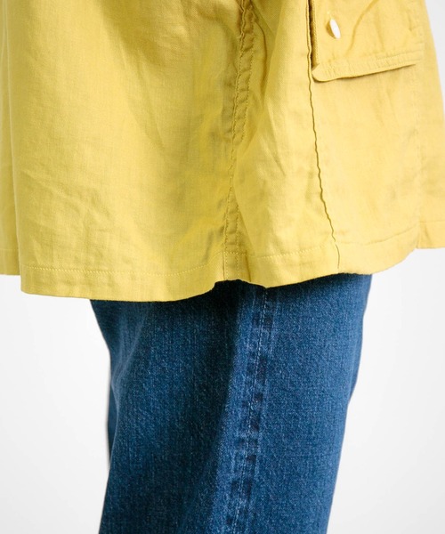 SPELLBOUND（スペルバウンド）の「[SPELLBOUND / スペルバウンド] C/Lウルトラワッシャー フードシャツ（シャツ/ブラウス・メンズ・ブルー/イエロー・2/3）」の15枚目の写真