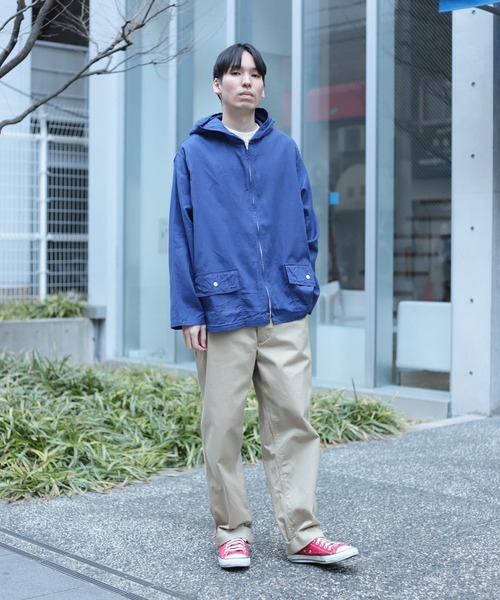 SPELLBOUND（スペルバウンド）の「[SPELLBOUND / スペルバウンド] C/Lウルトラワッシャー フードシャツ（シャツ/ブラウス・メンズ・ブルー/イエロー・2/3）」の22枚目の写真