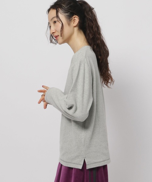 niko and...（ニコアンド）の「コットンストレッチベーシックTシャツ（Tシャツ/カットソー・レディース・ホワイト/ナチュラル/ブラック/グレー・LARGE/MEDIUM）」の3枚目の写真