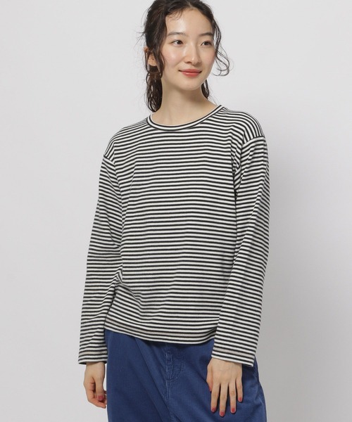 niko and...（ニコアンド）の「コットンストレッチベーシックTシャツ（Tシャツ/カットソー・レディース・ホワイト/ナチュラル/ブラック/グレー・LARGE/MEDIUM）」の11枚目の写真