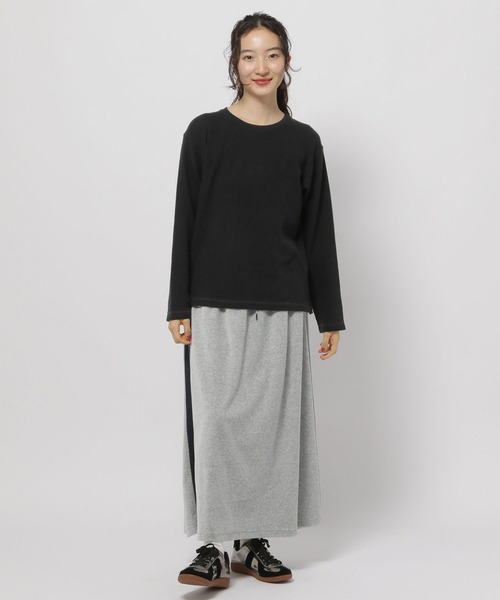 niko and...（ニコアンド）の「コットンストレッチベーシックTシャツ（Tシャツ/カットソー・レディース・ホワイト/ナチュラル/ブラック/グレー・LARGE/MEDIUM）」の15枚目の写真