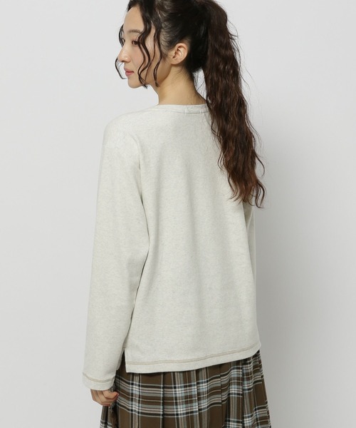 niko and...（ニコアンド）の「コットンストレッチベーシックTシャツ（Tシャツ/カットソー・レディース・ホワイト/ナチュラル/ブラック/グレー・LARGE/MEDIUM）」の20枚目の写真