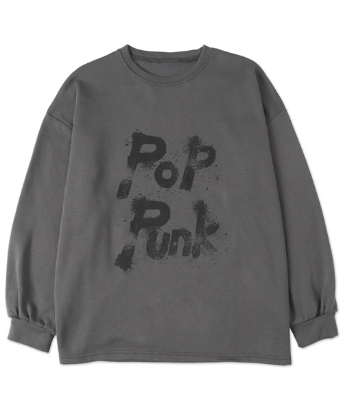 Figments（フィグメンツ）の「【裏起毛】POP PUNKスウェット（スウェット・レディース・チャコールグレー/ブラック・FREE）」の14枚目の写真