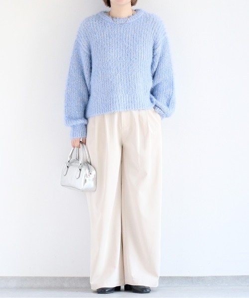 ella selectshopシャギーショートプルオーバー ella selectshopシャギーショートプルオーバー （高級感 ella