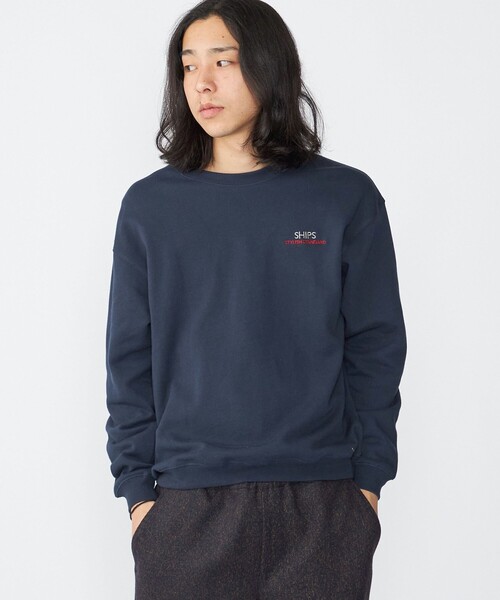 【WEB限定】SHIPS: SCREEN STARS(R) STYLISH STANDARD ロゴ 刺繍 スウェット（スウェット）｜SHIPS（シップス）
