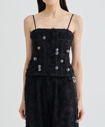 【riv nobuhiko/リブノブヒコ】KIMSI BEAD BUSTIER/ビーズビスチェ