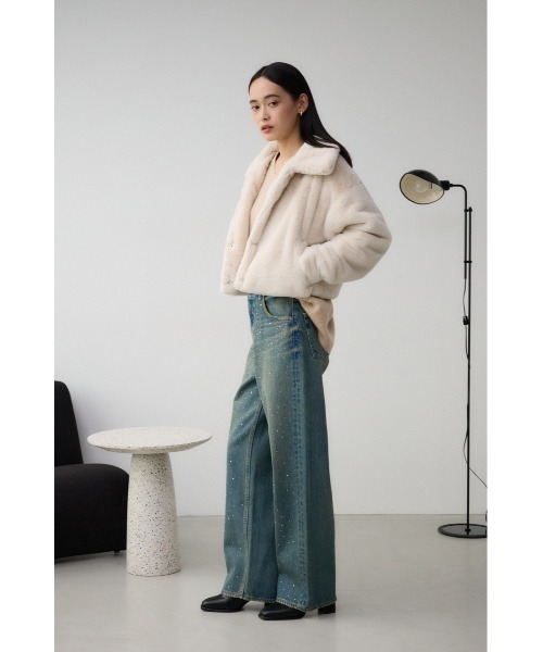 ファーショートコート（ブルゾン）｜AZUL BY MOUSSY（アズールバイ