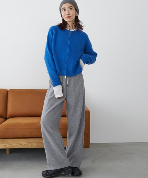 Auntie Rosa Holiday(アンティローザホリデー)の「フリース裏起毛ワイドパンツ / サイズ展開あり(スウェットパンツ・レディース・アイボリー/ブラック/グレー・SMALL/MEDIUM)」の19枚目の写真