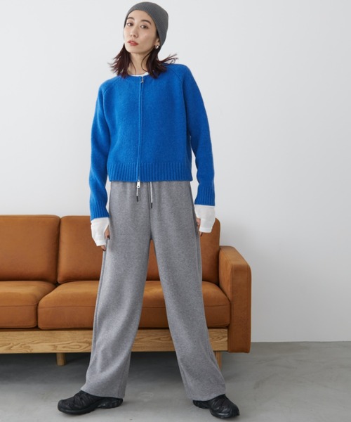 Auntie Rosa Holiday(アンティローザホリデー)の「フリース裏起毛ワイドパンツ / サイズ展開あり(スウェットパンツ・レディース・アイボリー/ブラック/グレー・SMALL/MEDIUM)」の20枚目の写真