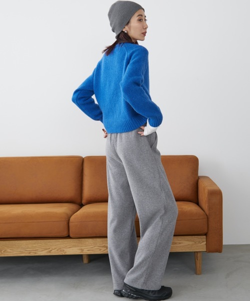 Auntie Rosa Holiday(アンティローザホリデー)の「フリース裏起毛ワイドパンツ / サイズ展開あり(スウェットパンツ・レディース・アイボリー/ブラック/グレー・SMALL/MEDIUM)」の21枚目の写真