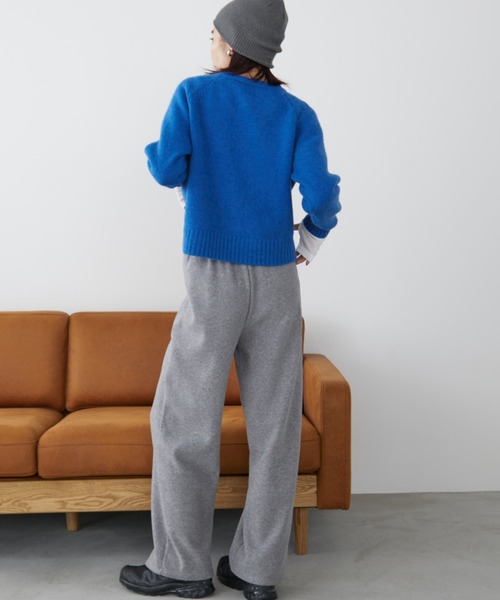 Auntie Rosa Holiday(アンティローザホリデー)の「フリース裏起毛ワイドパンツ / サイズ展開あり(スウェットパンツ・レディース・アイボリー/ブラック/グレー・SMALL/MEDIUM)」の22枚目の写真