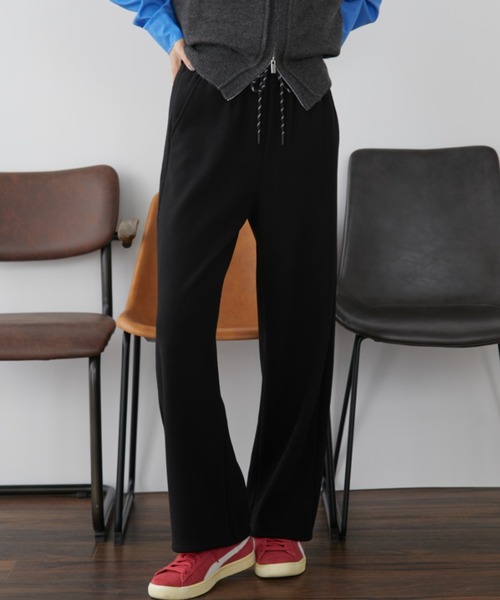 Auntie Rosa Holiday(アンティローザホリデー)の「フリース裏起毛ワイドパンツ / サイズ展開あり(スウェットパンツ・レディース・アイボリー/ブラック/グレー・SMALL/MEDIUM)」の7枚目の写真