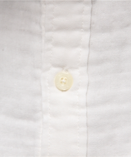 X-girl(エックスガール)の「GAUZE RELAXED SHIRT(シャツ/ブラウス・レディース・ホワイト/ピンク/ネイビー/オリーブ・1/2)」の6枚目の写真