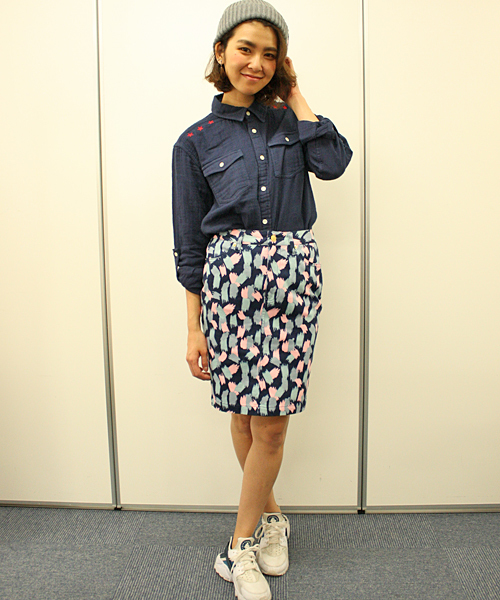 X-girl(エックスガール)の「GAUZE RELAXED SHIRT(シャツ/ブラウス・レディース・ホワイト/ピンク/ネイビー/オリーブ・1/2)」の14枚目の写真