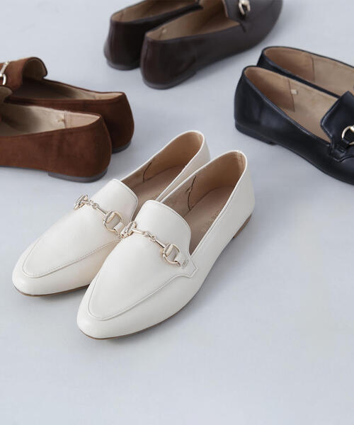 NATURAL BEAUTY BASIC（ナチュラルビューティーベーシック）の「◇【Oggi掲載】ナロービットローファー（ローファー・レディース・ブラック/オフホワイト/キャメル/ダークブラウン・SMALL/MEDIUM/LARGE）」の17枚目の写真