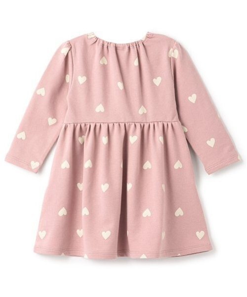 petit main（プティマイン）の「【GOODPRICE】カット裏毛ワンピース（ワンピース・キッズ・ライトピンク/アイボリー/ネイビー・80ｃｍ/90cm/130cm/100cm/120cm/110cm）」の4枚目の写真