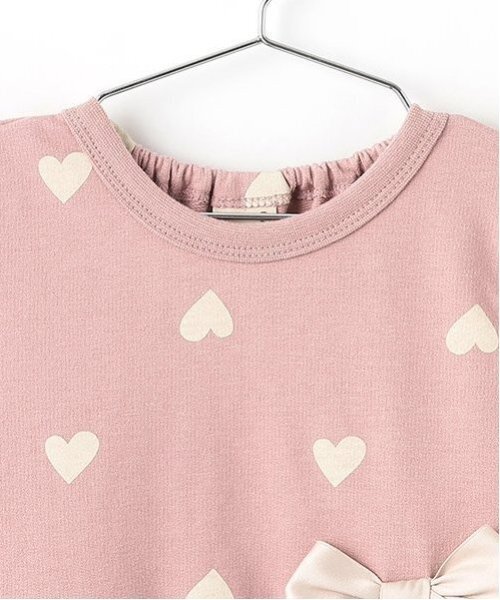 petit main（プティマイン）の「【GOODPRICE】カット裏毛ワンピース（ワンピース・キッズ・ライトピンク/アイボリー/ネイビー・80ｃｍ/90cm/130cm/100cm/120cm/110cm）」の5枚目の写真