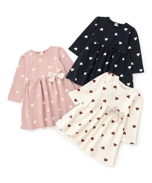 petit main（プティマイン）の「【GOODPRICE】カット裏毛ワンピース（ワンピース・キッズ・ライトピンク/アイボリー/ネイビー・80ｃｍ/90cm/130cm/100cm/120cm/110cm）」の11枚目の写真