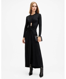 ALLSAINTS | XYLIA GATHERED MAXI DRESS | XYLIA ギャザー マキシ ドレス・ワンピース(ワンピース)