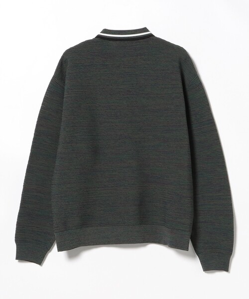 BEAMS HEART(ビームスハート)の「襟ライン ロングスリーブ ニット ポロシャツ(ポロシャツ・メンズ・グリーン/ブルー・LARGE/MEDIUM/SMALL)」の17枚目の写真