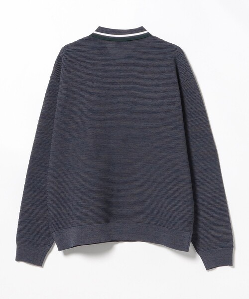 BEAMS HEART(ビームスハート)の「襟ライン ロングスリーブ ニット ポロシャツ(ポロシャツ・メンズ・グリーン/ブルー・LARGE/MEDIUM/SMALL)」の22枚目の写真