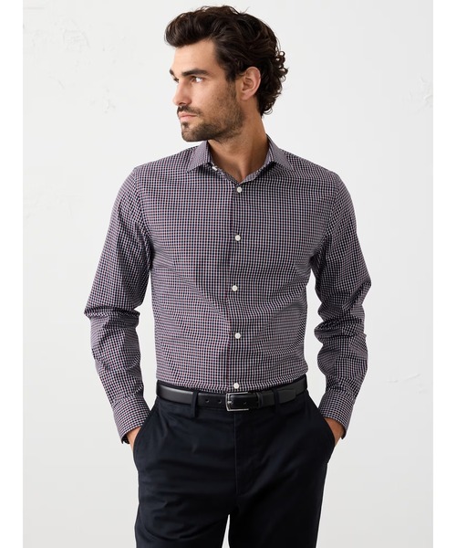 BANANA REPUBLIC FACTORY STORE(バナナリパブリック ファクトリーストア)の「BANANA REPUBLIC FACTORY STORE スリムドレスシャツ(シャツ/ブラウス・メンズ・ブルー系その他/ピンク/ブルー/ピンク系その他/ネイビー/ブラウン/ブラウン系その他/レッド系その他/バーガンディー/チャコールグレー/ブルー系その他2/ライトブルー/ブルー系その他3/マルチ/ピンク系その他2/チェック・M/L/XL/S)」の13枚目の写真
