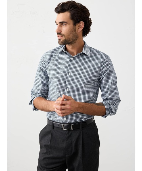 BANANA REPUBLIC FACTORY STORE(バナナリパブリック ファクトリーストア)の「BANANA REPUBLIC FACTORY STORE スリムドレスシャツ(シャツ/ブラウス・メンズ・ブルー系その他/ピンク/ブルー/ピンク系その他/ネイビー/ブラウン/ブラウン系その他/レッド系その他/バーガンディー/チャコールグレー/ブルー系その他2/ライトブルー/ブルー系その他3/マルチ/ピンク系その他2/チェック・M/L/XL/S)」の9枚目の写真