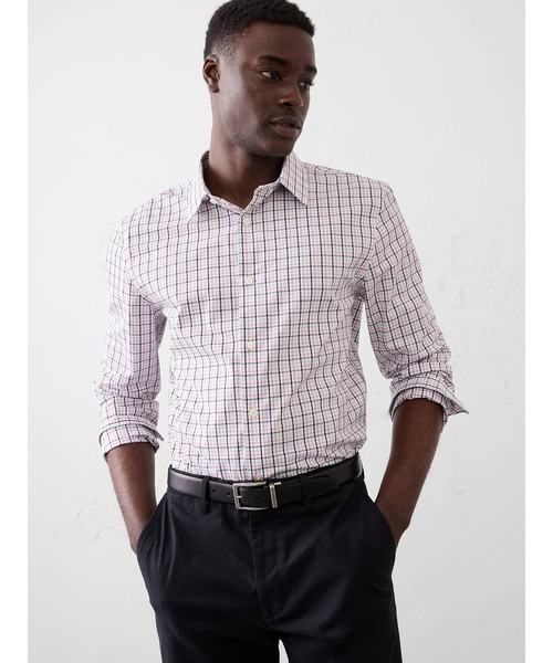 BANANA REPUBLIC FACTORY STORE(バナナリパブリック ファクトリーストア)の「BANANA REPUBLIC FACTORY STORE スリムドレスシャツ(シャツ/ブラウス・メンズ・ブルー系その他/ピンク/ブルー/ピンク系その他/ネイビー/ブラウン/ブラウン系その他/レッド系その他/バーガンディー/チャコールグレー/ブルー系その他2/ライトブルー/ブルー系その他3/マルチ/ピンク系その他2/チェック・M/L/XL/S)」の15枚目の写真