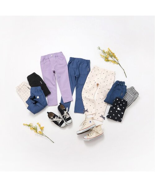 apres les cours（アプレレクール）の「【ジュニア対応】スキニー/7days Style pants（その他パンツ・キッズ・ブラック/インディゴブルー/ラベンダー・90/100/110/120/80/130/140）」の7枚目の写真