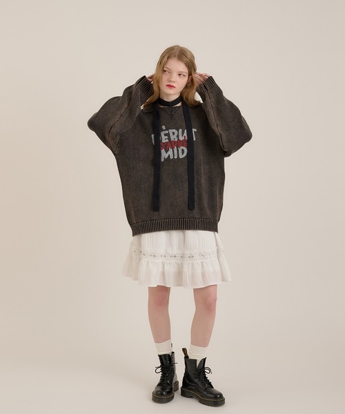 MUHET(ミュエータ)の「加工襟付きニット(ニット/セーター・レディース・ネイビー/ブラック・MEDIUM/X-LARGE)」の10枚目の写真