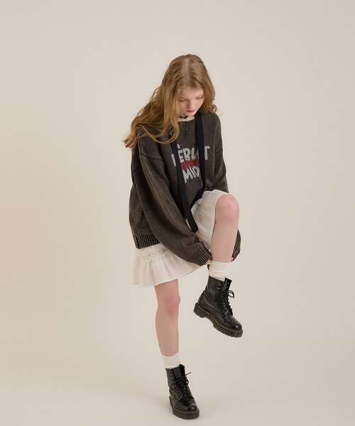 MUHET(ミュエータ)の「加工襟付きニット(ニット/セーター・レディース・ネイビー/ブラック・MEDIUM/X-LARGE)」の11枚目の写真